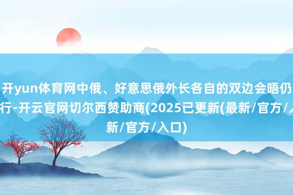 开yun体育网中俄、好意思俄外长各自的双边会晤仍是进行-开云官网切尔西赞助商(2025已更新(最新/官方/入口)