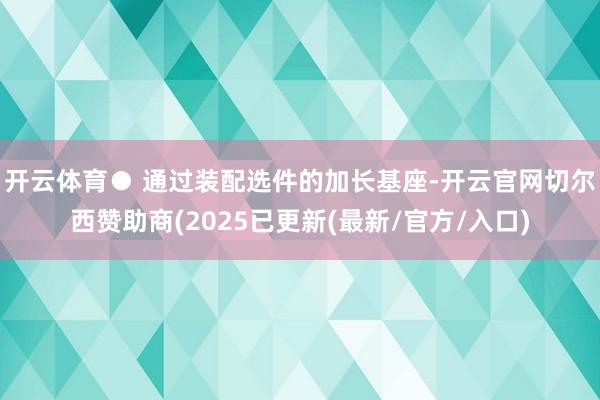 开云体育● 通过装配选件的加长基座-开云官网切尔西赞助商(2025已更新(最新/官方/入口)