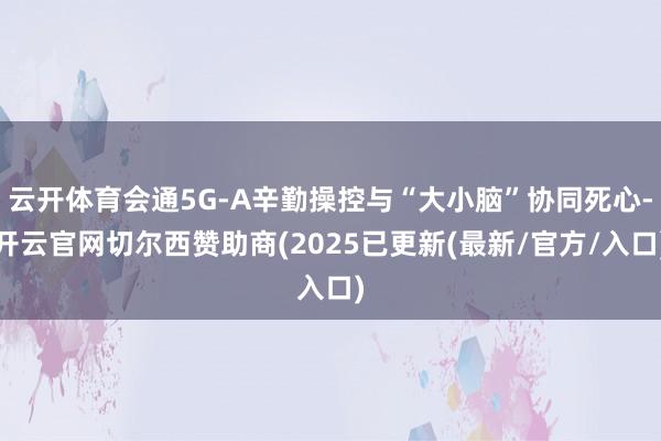 云开体育会通5G-A辛勤操控与“大小脑”协同死心-开云官网切尔西赞助商(2025已更新(最新/官方/入口)