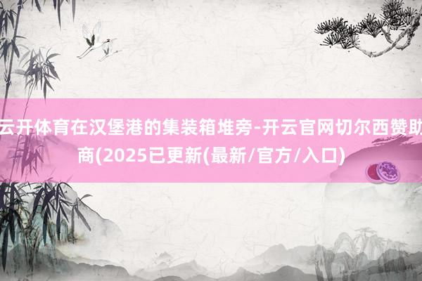 云开体育在汉堡港的集装箱堆旁-开云官网切尔西赞助商(2025已更新(最新/官方/入口)