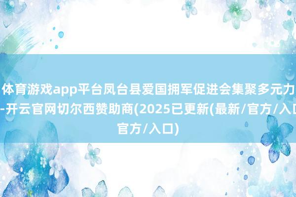体育游戏app平台凤台县爱国拥军促进会集聚多元力量-开云官网切尔西赞助商(2025已更新(最新/官方/入口)