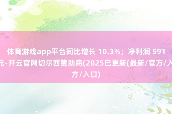 体育游戏app平台同比增长 10.3%；净利润 591 亿元-开云官网切尔西赞助商(2025已更新(最新/官方/入口)